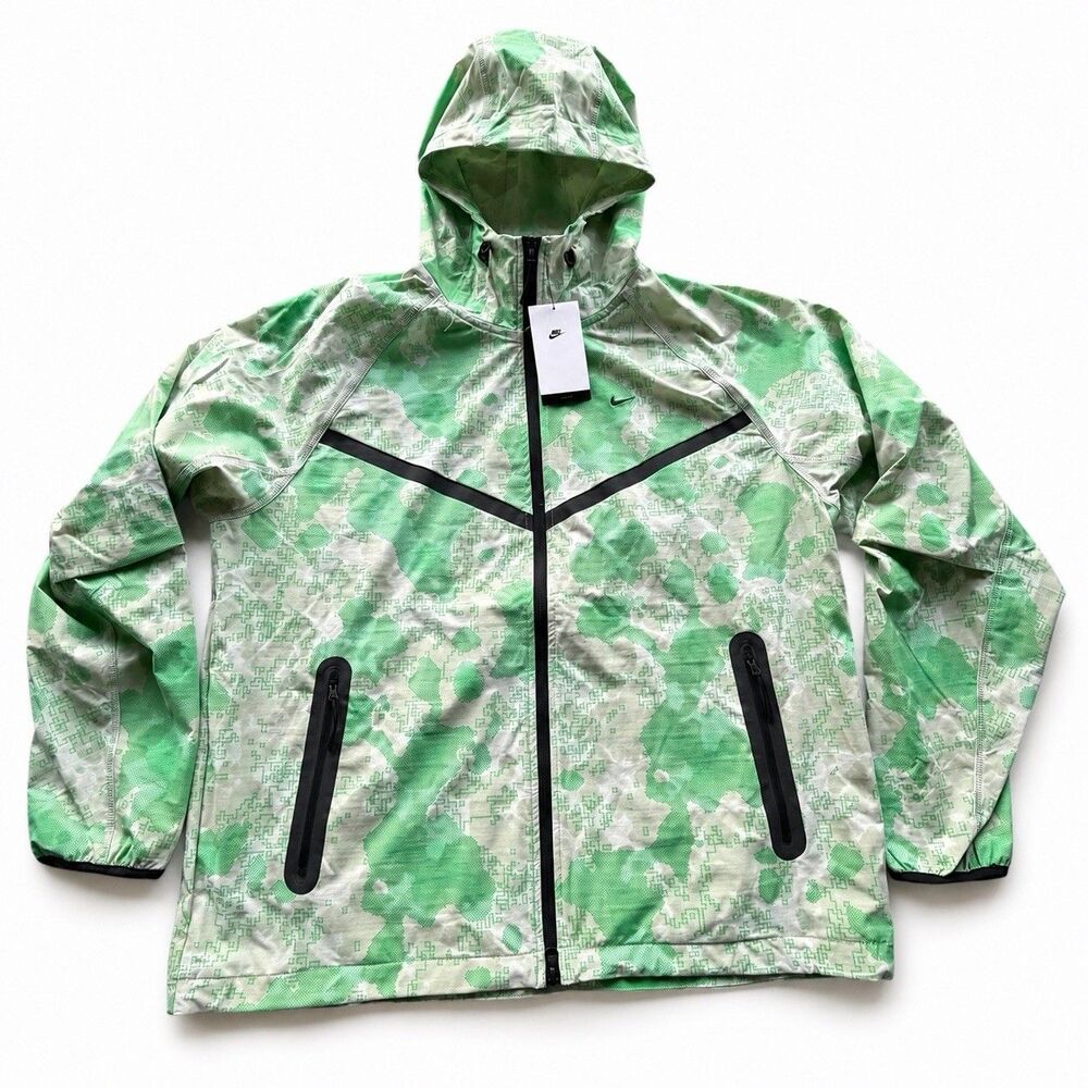 Nike Tech Dri-FIT Woven Camo Windrunner Full-Zip Jacket HV0979-034 Men Sz L NWT